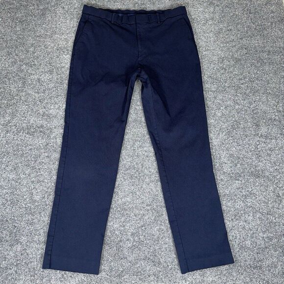 Tommy Hilfiger Pants Mens 38x32 (34x30) Straight Leg Rayon Nylon Mid‎ Rise Adult - Picture 1 of 7